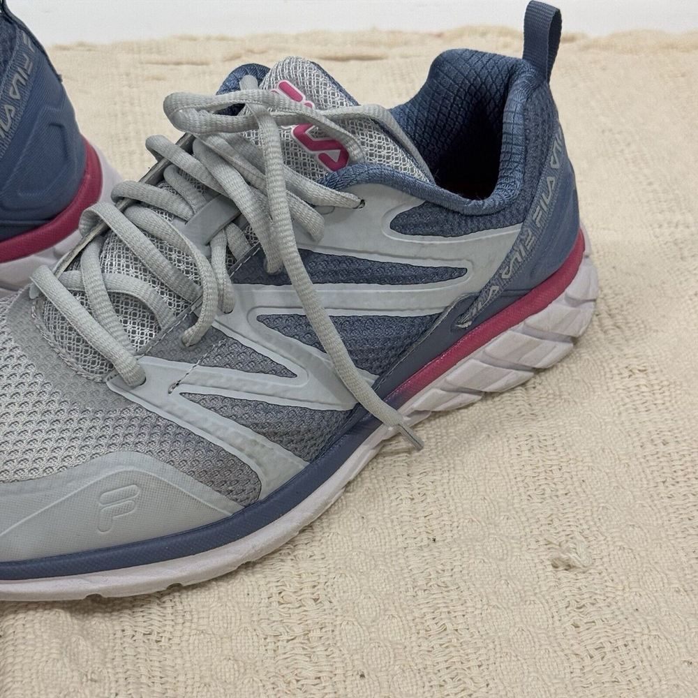 Fila Memory Women’s Blue Mesh Athletic Running Shoe Size 10 Walking Yoga Casual - Picture 9 of 16